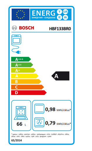 Bosch ugradna rerna HBF133BR0
