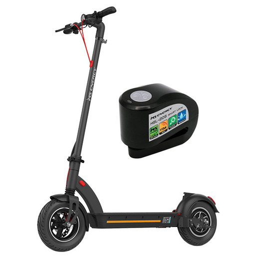 MS ENERGY e-trotinet E10 tamno sivi 