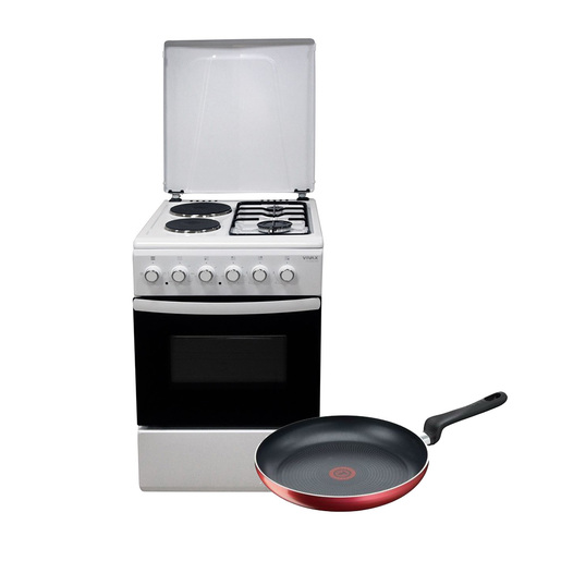 Vivax šporet FC-22502 WH + Tefal tiganj 30cm