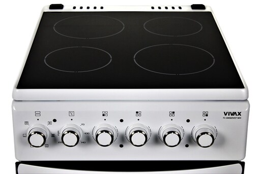 Vivax šporet FC-04502VCF WH + aparat za kafu + Tefal tiganj 30cm