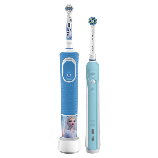 Oral-B set električna četkica za zube Pro 1 700 Blue + D100 Frozen