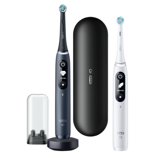 Oral-B električna četkica za zube iO Series 7 Duo Pack (White+Black)