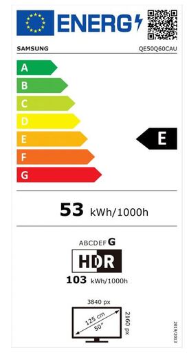 Televizor Samsung QE50Q60CAUXXH QLED TV 50" ultra HD, Quantum dot, Quantum HDR, Solar cell daljinski, Air slim