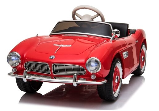 BMW Retro licencirani auto na akumulator, crveni lakirani