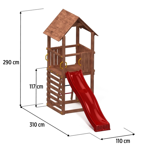 Fungoo drveno dječje igralište CAROL 1 set