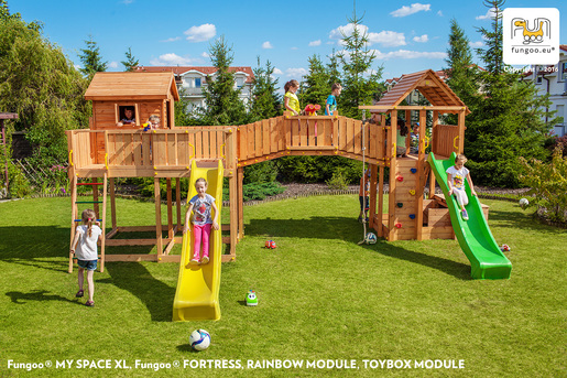 Fungoo drveno dječje igralište JOYFULL CASTLE - Maxi set