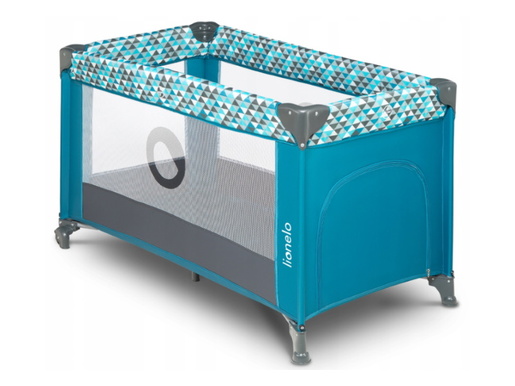 Lionelo dječji prijenosni krevetić Stefi, zelena-tirkiz