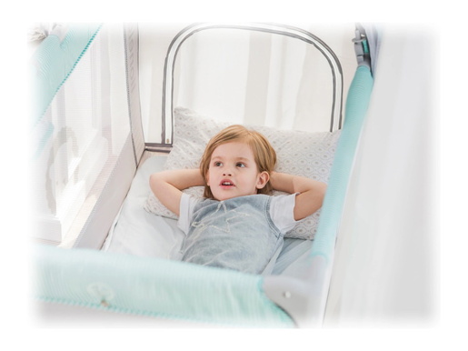 Lionelo dječji prijenosni krevetić Sven PLUS, siva-scandi