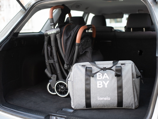 Lionelo torba za mamu Ida + podloga za previjanje + torbica za kozmetiku, plava