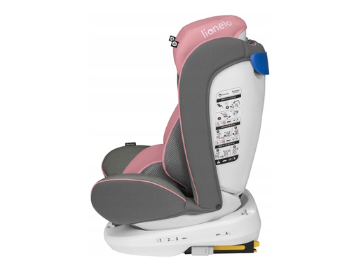 Lionelo autosjedalica Bastiaan, ISOFIX, 0-36Kg, roza
