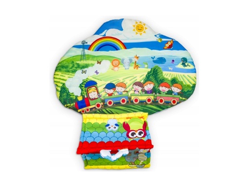 Lionelo dječja podloga za igru - edikativni madrac s igračkama + lopticama Imke