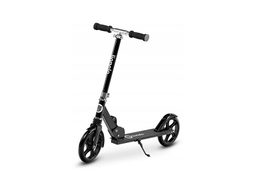 Lionelo romobil Luca, nosivost do 100Kg, za djecu i odrasle, crni