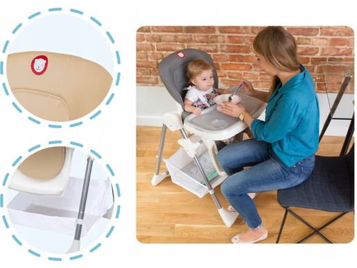 Lionelo dječja hranilica/ležaljka Linn PLUS bež