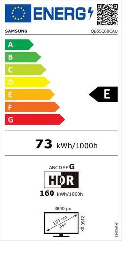 Televizor Samsung QE65Q60CAUXXH QLED TV 65" ultra HD, Quantum dot, Quantum HDR, Solar cell daljinski, Air slim