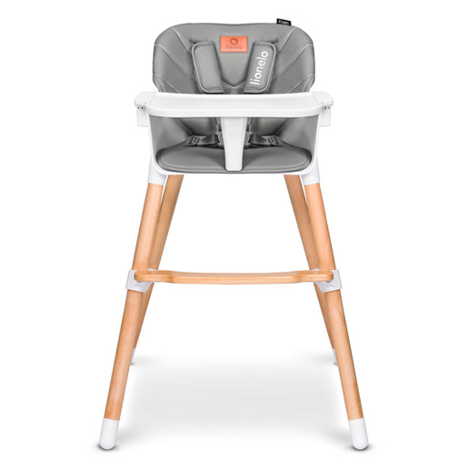 Lionelo dječja hranilica Koen, drvo, siva