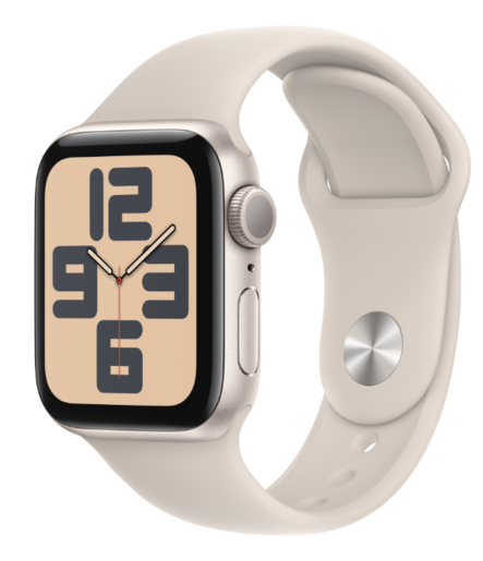Apple Watch SE (2nd gen) 2023 - GPS 40mm Starlight Aluminium Case with Starlight Sport Band - S/M,pametni sat