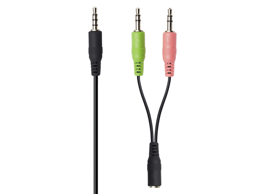 TRUST Basics Headset, 3.5mm, Compatible Device Types: pc, laptop, 2x 3.5mm adapter cable