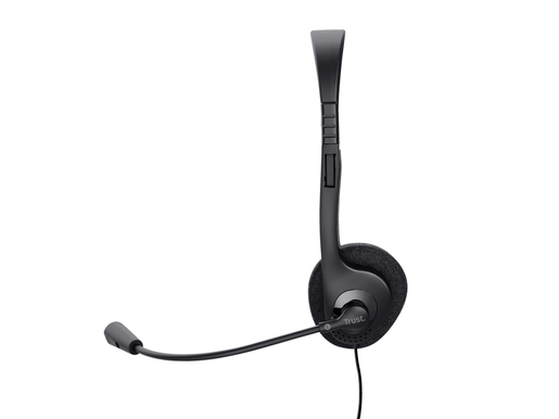 TRUST Basics Headset, 3.5mm, Compatible Device Types: pc, laptop, 2x 3.5mm adapter cable