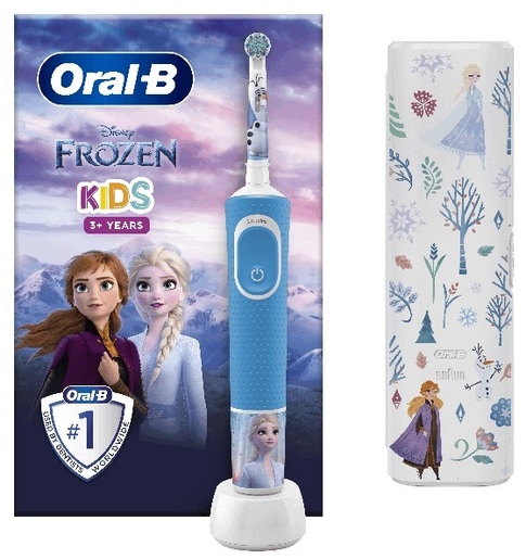 Oral-B četkica za zube D100 Vitality Frozen + TRAVEL CASE