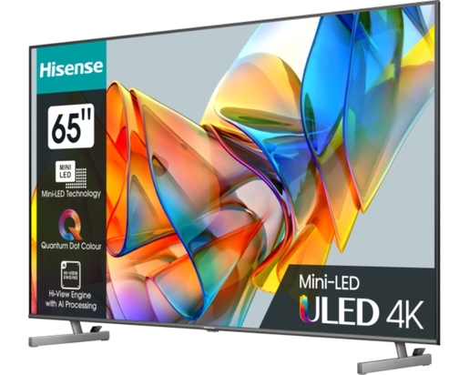 Hisense Mini-LED ULED TV 55" 65U6KQ, 4K Ultra HD, Smart TV, VIDAA Smart OS, DTS Virtual X, Quantum Dot Colour, HDR10+