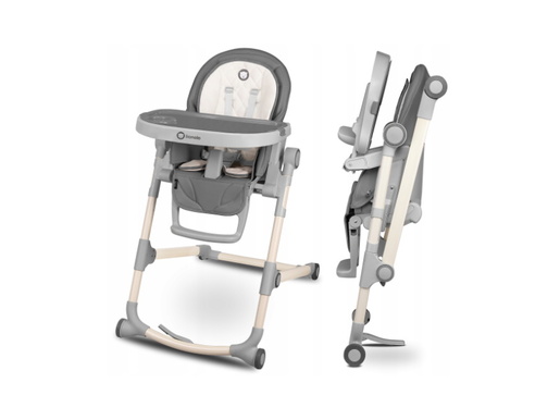 Lionelo dječja hranilica Cora, siva