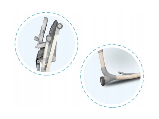 Lionelo dječja hranilica Cora, siva