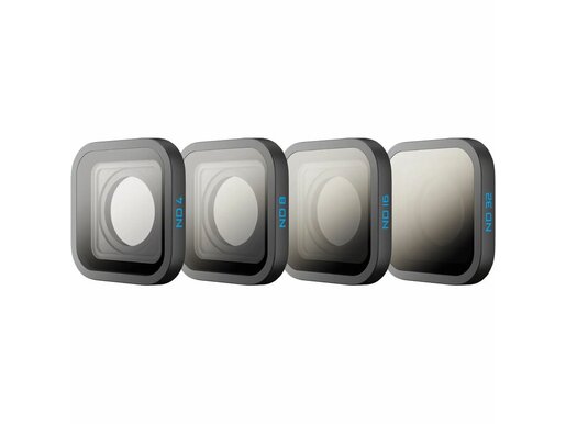 GoPro ND Filter Kit for HERO13 Black (4-Pack), ND4, ND8, ND16, ND32, Scratch-Resistant
