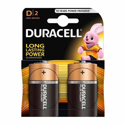 Duracell Basic D 2kom DURALOCK