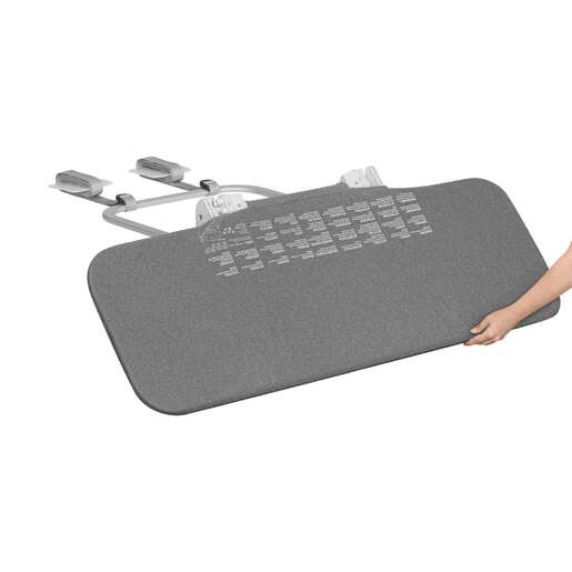 Lionelo zaštitna ograda za krevet Lora, 105x45cm, Grey Stone