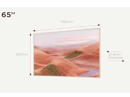 TCL 65A300W NXTFRAME QLED TV 65", Google TV smart, Panel refresh 120 Hz, AIPQ Processor