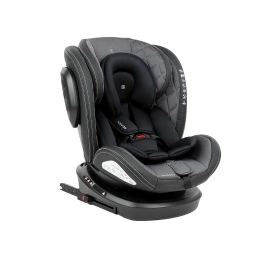 KIKKA BOO AUTO SJEDIŠTE 0-1-2-3 (0-36KG) STARK ISOFIX DARK GREY