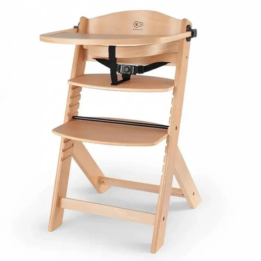 KINDERKRAFT STOLICA ZA HRANJENJE 2U1 ENOCK - WOODEN NATURAL