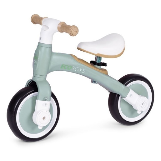 Ecotoys balans bicikl sa pedalama i pomoćnim točkovima 3u1 green