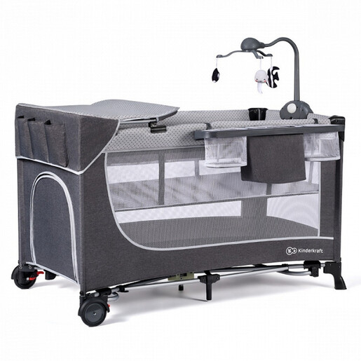 KINDERKRAFT PRENOSIVI KREVETAC LEODY GREY SA DODACIMA