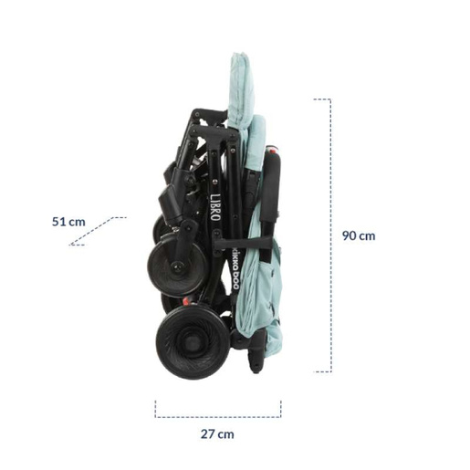 KIKKA BOO KIŠOBRAN KOLICA LIBRO DARK GREY