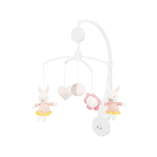 Kikka boo muzička vrteška za krevetić RABBITS IN LOVE