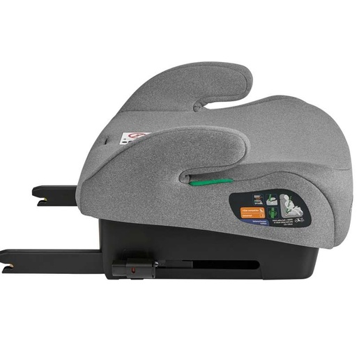 KIKKA BOO BOOSTER 125-150 cm I-Tip I-SIZE LIGHT GREY
