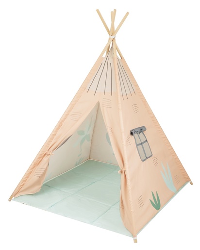 Kikka Boo drveni teepee podloga za igru Orange House