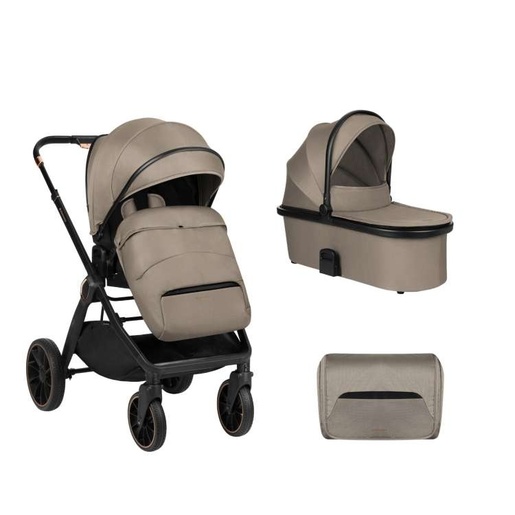 KIKKA BOO KOLICA ZA BEBE TIFFANY 2U1 BEIGE