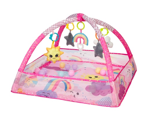 Kikka Boo podloga za igru sa 18 loptica Pink Sky