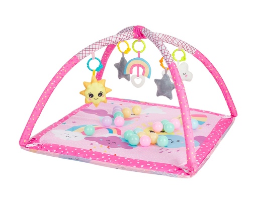 Kikka Boo podloga za igru sa 18 loptica Pink Sky