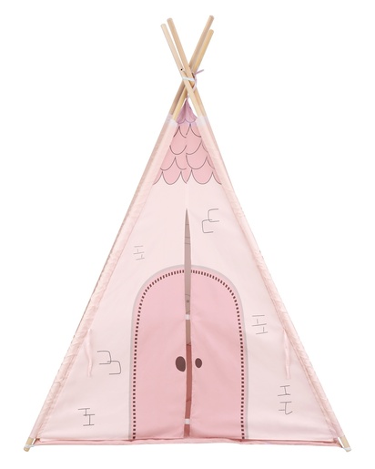 Kikka Boo drveni teepee podloga za igru Pink House