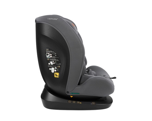 Kikka Boo autosjedište 40-150 cm i-Explore 2 i-SIZE Grey
