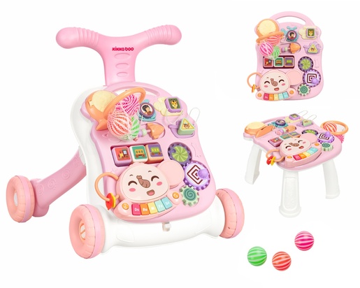 Kikka Boo guralica 3u1 Play & Grow Pink