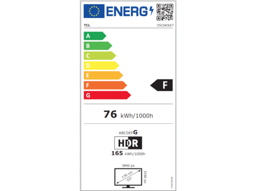 TCL 55C6KS mini LED TV 55" ultra HD, Google TV smart,  312 Local Dimming Zones , ultra slim dizajn