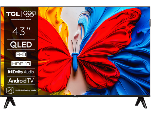 TCL 43S5K QLED TV 43" full HD, Android smart, Colorful Quantum Crystal, slim dizajn (bez okvira)