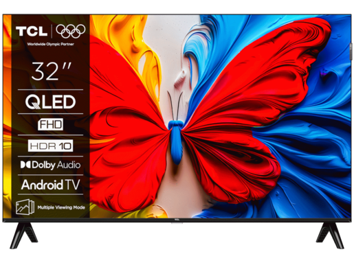 TCL 32S5K QLED TV 32" full HD, Android smart TV, slim dizajn bez okvira