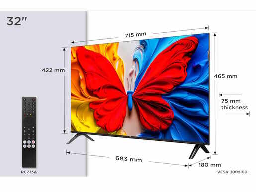 TCL 32S5K QLED TV 32" full HD, Android smart TV, slim dizajn bez okvira