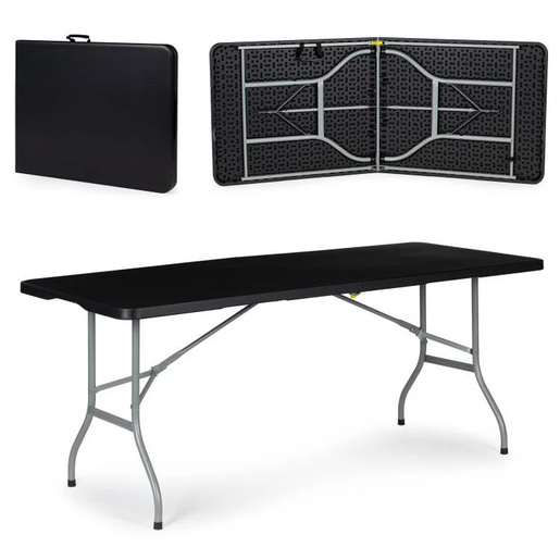 SKLOPIVI STO 180cm - CRNI