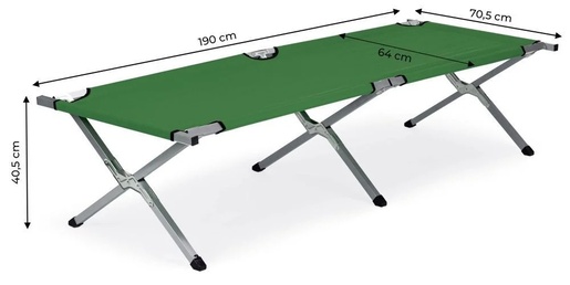 Sklopivi krevet za kampovanje green